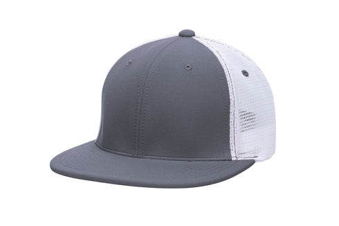 Pacific Headwear Premium M2 Performance Trucker Flexfit® Cap (ES341), Color 'GraphiteWhiteGraphite'