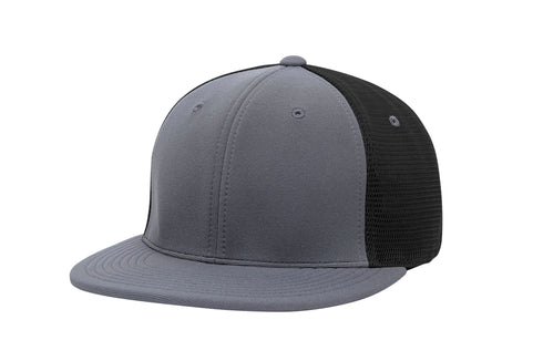 Pacific Headwear Premium M2 Performance Trucker Flexfit® Cap (ES341), Color 'GraphiteBlackGraphite'