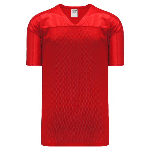 Athletic Knit Pro Mesh Game Football Jersey (F810), Color '005 Red'