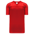 Athletic Knit Pro Mesh Game Football Jersey (F810), Color '005 Red'