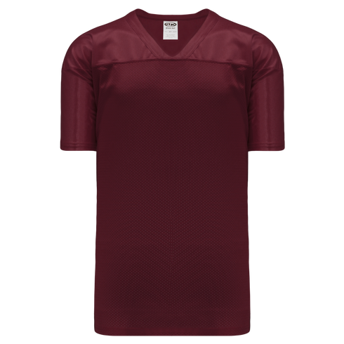 Athletic Knit Pro Mesh Game Football Jersey (F810), Color '009 Maroon'