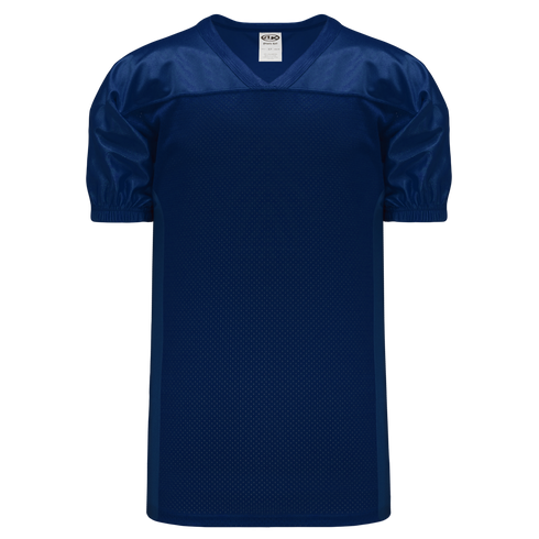 Athletic Knit Pro Mesh Football Jersey with Stretch Inserts & Elastic Sleeves (F820), Color '004 Navy'
