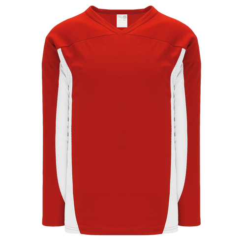Athletic Knit League Series Hockey Jersey (H7100), Color '208 Red/White'