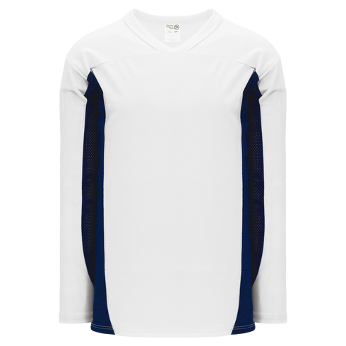 Athletic Knit League Series Hockey Jersey (H7100), Color '217 White/Navy'