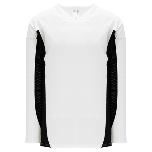 Athletic Knit League Series Hockey Jersey (H7100), Color '222 White/Black'