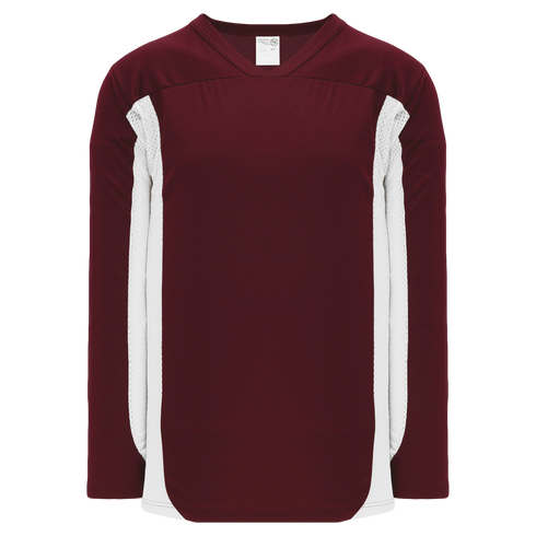 Athletic Knit League Series Hockey Jersey (H7100), Color '233 Maroon/White'