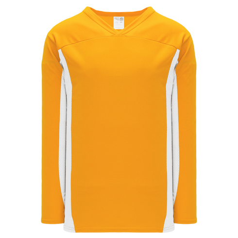 Athletic Knit League Series Hockey Jersey (H7100), Color '236 Gold/White'