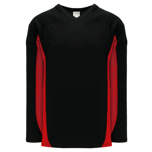 Athletic Knit League Series Hockey Jersey (H7100), Color '249 Black/Red'