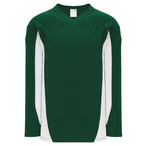 Athletic Knit League Series Hockey Jersey (H7100), Color '260 Dk Green/White'