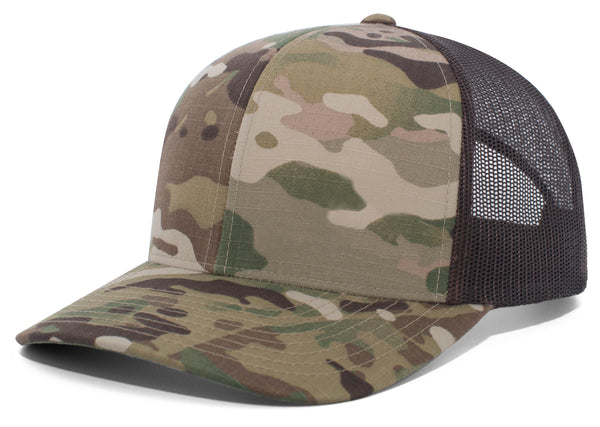 Pacific Headwear Multicam® Trucker Snapback Cap
