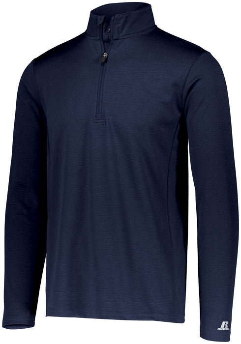 Russell Athletic Dri-Power Lightweight 1/4 Zip Pullover (QZ7EAM), Color 'Navy'