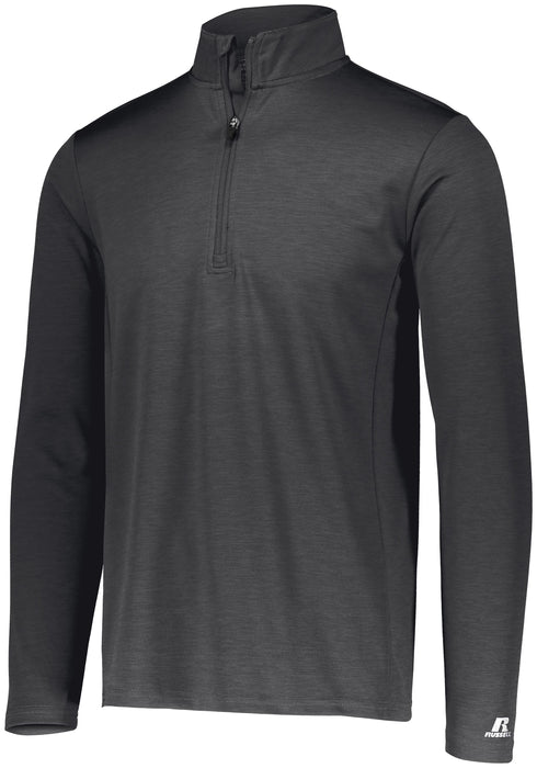 Russell Athletic Dri-Power Lightweight 1/4 Zip Pullover (QZ7EAM), Color 'Stealth'