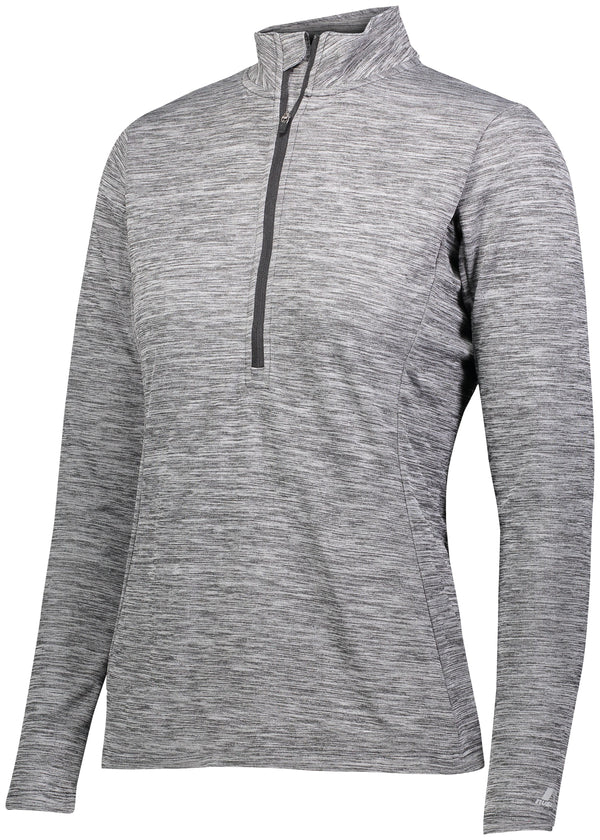 Russell Athletic Ladies Dri-Power Lightweight 1/4 Zip Pullover (QZ7EAX), Color 'Black'