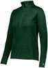 Russell Athletic Ladies Dri-Power Lightweight 1/4 Zip Pullover (QZ7EAX), Color 'Dark Green'