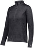 Russell Athletic Ladies Dri-Power Lightweight 1/4 Zip Pullover (QZ7EAX), Color 'Stealth'