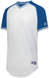 Russell Athletic Classic V-Neck Jersey (R01X3M), Color 'White/Royal/White'