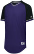 Russell Athletic Classic V-Neck Jersey (R01X3M), Color 'Purple/Black/White'