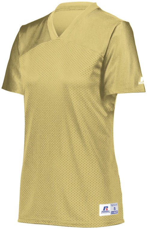 Russell Athletic Ladies Solid Flag Football Jersey (R0593X), Color 'Gt Gold'