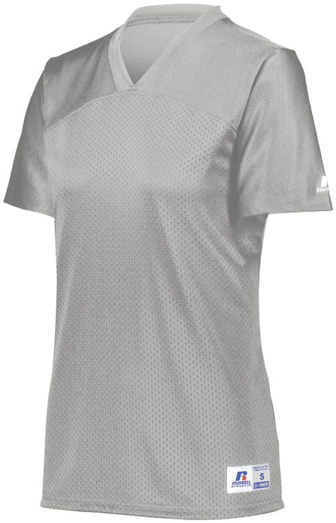 Russell Athletic Ladies Solid Flag Football Jersey (R0593X), Color 'Grid Iron Silver'