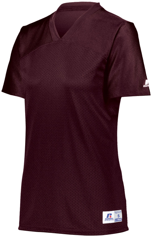 Russell Athletic Ladies Solid Flag Football Jersey (R0593X), Color 'Maroon'