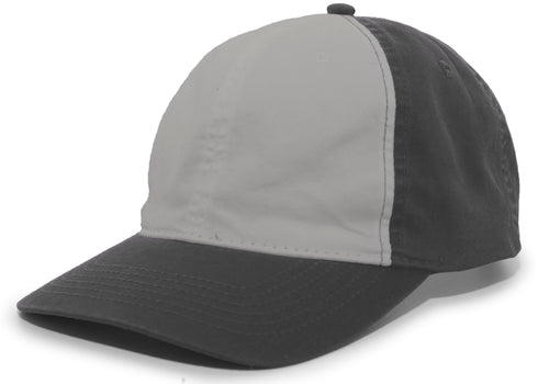 Pacific Headwear Vintage Buckle Strap Adjustable Cap (V57), Color 'SilverCharcoalCharcoal'