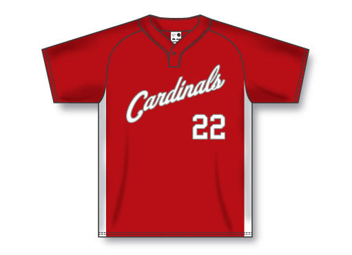 Athletic Knit One Button Pro Placket Performance Softball Jersey (SB1343)