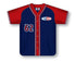 Athletic Knit Custom Made Full Button Baseball Jersey with Contrasting Color Placket (BA513)
