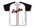Athletic Knit Custom Made Full Button Softball Jersey with Contrasting Shoulder (SB523)