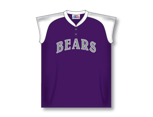 Athletic Knit Custom Made Ladies Two Button Cap Sleeve Baseball Jersey (BA570)