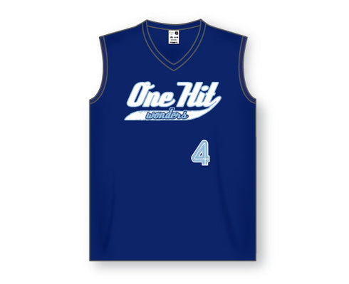 Athletic Knit Ladies Sleeveless V-Neck Performance Softball Jersey (BA635)