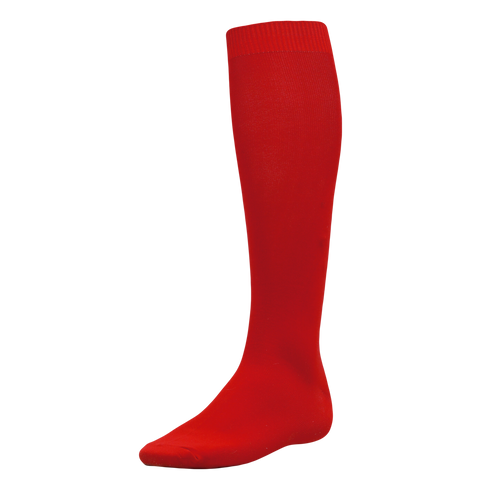 Athletic Knit Solid Color Baseball Sock (BA90), Color '005 Red'