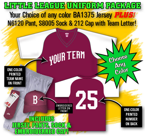 Athletic Knit Little League Softball Uniform Package (SBPAK2)