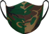 Athletic Knit Reusable Sublimated Fabric Face Mask (AKFM-1113), Color 'Traditional Camo'