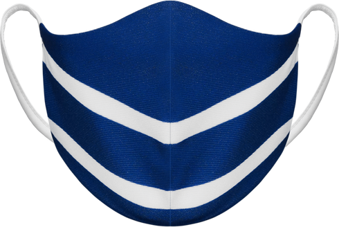 Athletic Knit Reusable Sublimated Fabric Face Mask (AKFM-1124), Color 'The Buds'