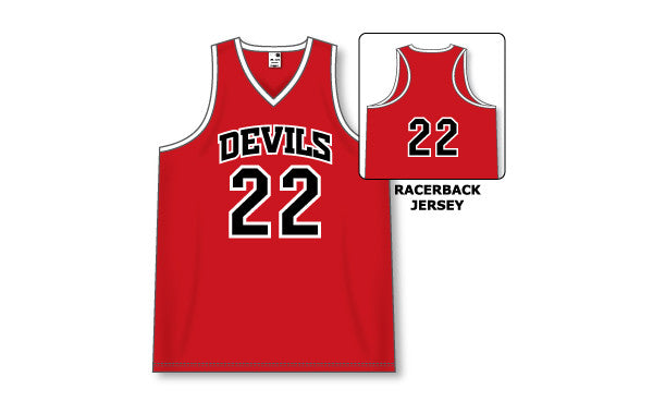 Athletic Knit Performance Racerback Girls Lacrosse Jersey (LF583)