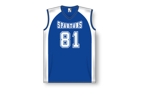 Athletic Knit Performance Two-Tone Sleeveless Girls Lacrosse Jersey (LF601)