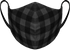 Athletic Knit Reusable Sublimated Fabric Face Mask (AKFM-1117), Color 'Lumberjack Plaid Black'