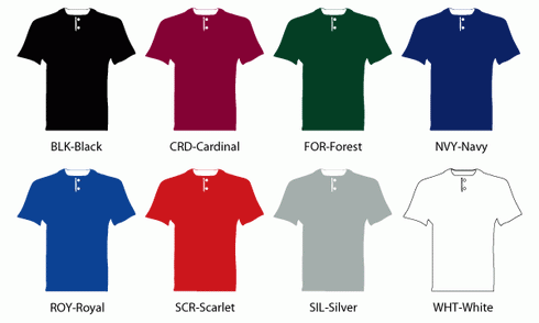 A4 Two-Button Polyester Interlock Tek Baseball Henley (N3143)