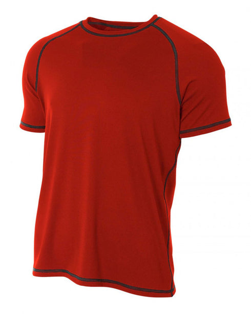 A4 Performance Raglan Tee With Flatlock Stitching (N3275)
