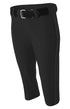 A4 Ladies Low-Rise Softball Pant with Piping and Elastic Bottom (NW6188)