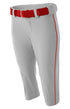 A4 Ladies Low-Rise Softball Pant with Piping and Elastic Bottom (NW6188)