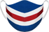 Athletic Knit Reusable Sublimated Fabric Face Mask (AKFM-1126), Color 'NYR Royal Hockey Stripes'