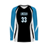 High Five Girls Freestyle Sublimated Long Sleeve Volleyball Jersey (228459), Color 'Spire'
