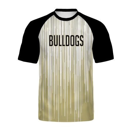 Holloway Youth Freestyle Semi-Sublimated Raglan Tee-Black (525080), Color 'Matrix'