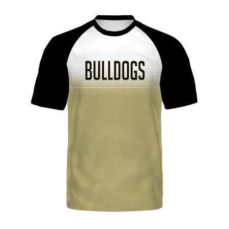 Holloway Youth Freestyle Semi-Sublimated Raglan Tee-Black (525080), Color 'Fade'