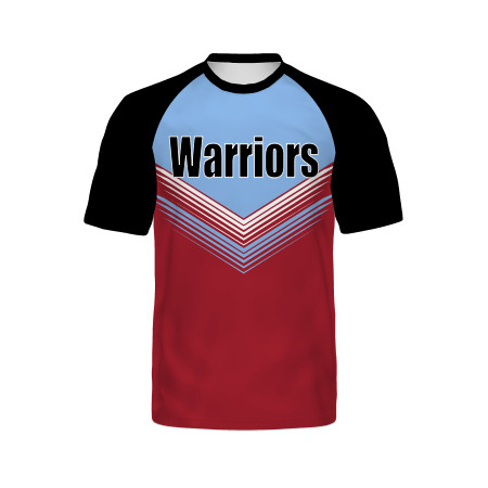 Holloway Youth Freestyle Semi-Sublimated Raglan Tee-Black