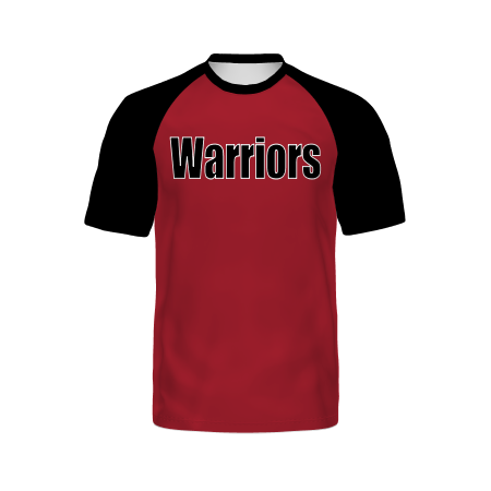 Holloway Youth Freestyle Semi-Sublimated Raglan Tee-Black