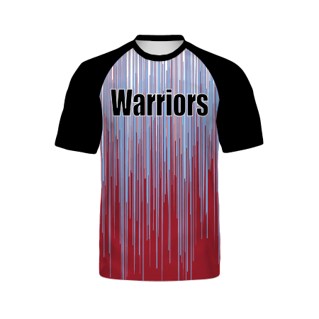 Holloway Youth Freestyle Semi-Sublimated Raglan Tee-Black