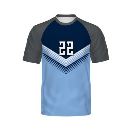 Holloway Youth Freestyle Semi-Sublimated Raglan Tee-Graphite