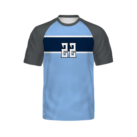 Holloway Youth Freestyle Semi-Sublimated Raglan Tee-Graphite